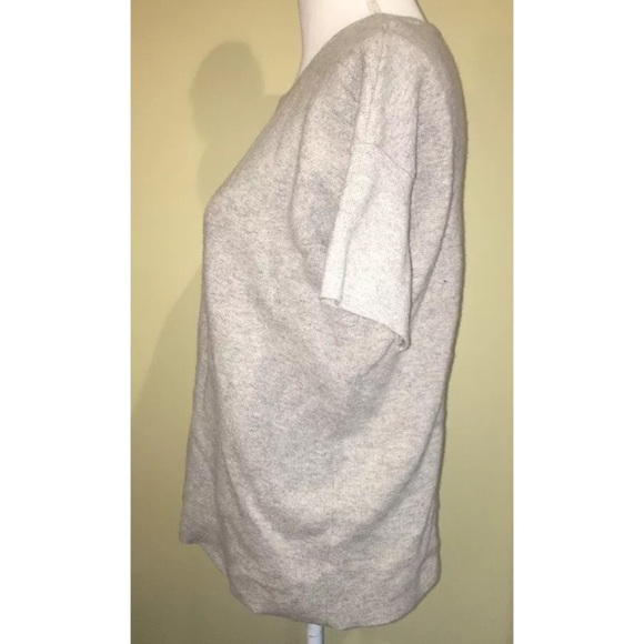 Madewell Gray Sweater Shirt Short Sleeve Size XS - Picture 4 of 6